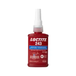 Loctite 243 Frein filet 50 ml pour filetages jusqu'à M36 - Par 12