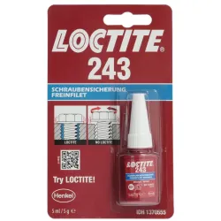 Loctite 243 Frein-filet anti-dévissage pour pièces filetées 5 ml - Par 12