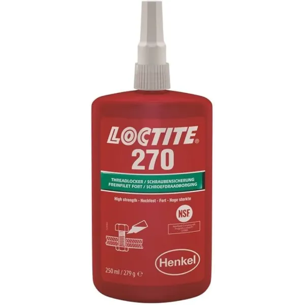 Loctite 270 Frein filet fort pour assemblages filetés permanents 250 ml