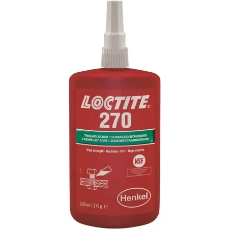 Loctite 270 Frein filet fort pour assemblages filetés permanents 250 ml