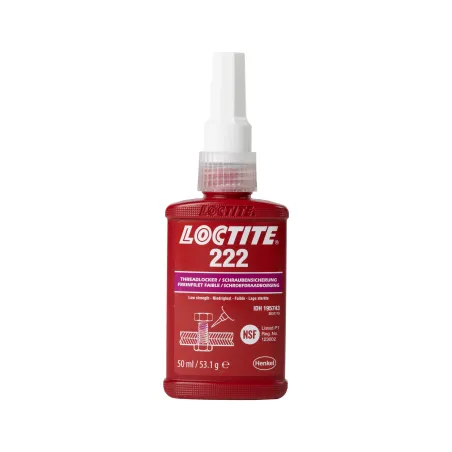 Frein-filet faible Loctite 222 violet pour assemblages démontables 50ml - Par 12