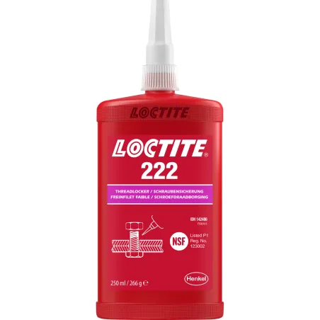 Loctite 222 Frein-filet faible résistance violet pour démontage facile 250ml