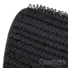 Adhésif velcro Auto-agrippant PS14 noir - crochet- 20mm x 25m