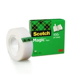 Ruban adhésif Scotch 3M 810 - Scotch Magic Tape ruban invisible mat 19mm x 33m