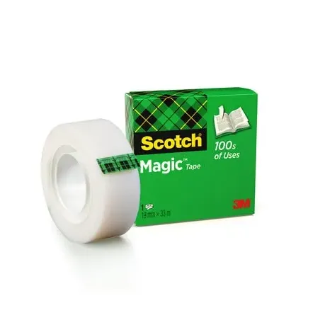 Ruban adhésif Scotch 3M 810 - Scotch Magic Tape ruban invisible mat 19mm x 33m