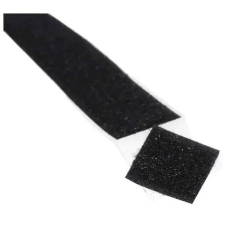 Adhésif Velcro PS18 auto-agrippant noir - Boucle - 20mm x 25m