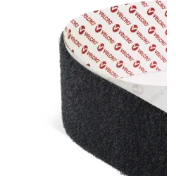 Ruban auto-agrippant Velcro PS14 -  Boucle noire - 10mm x 25m