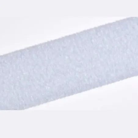 Velcro scratch adhésif PS18 blanc - Boucle - Spécial PVC - 50mm x 25m