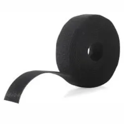 ONE-WRAP Velcro Sangle auto agrippante Noir- Range câbles - 50mm x 25m