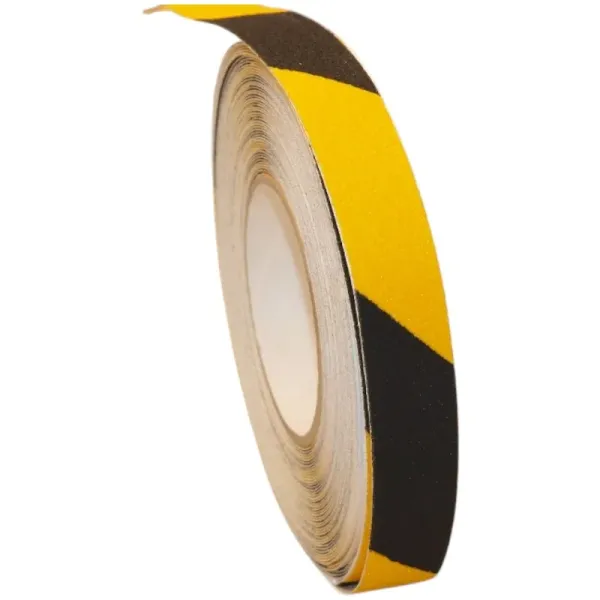 Bande de signalisation antidérapante adhésive noir et jaune AD950 - 50mm x 18m
