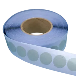 Pastille adhésive double face polypropylène 140µ Ø15mm